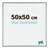 Kent Aluminium Photo Frame 50x50cm Platinum Front Size | Yourdecoration.com