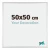 Kent Aluminium Photo Frame 50x50cm Silver High Gloss Front Size | Yourdecoration.com