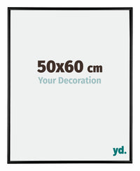 Kent Aluminium Photo Frame 50x60cm Black High Gloss Front Size | Yourdecoration.com