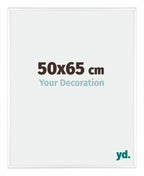 Kent Aluminium Photo Frame 50x65cm White High Gloss Front Size | Yourdecoration.com
