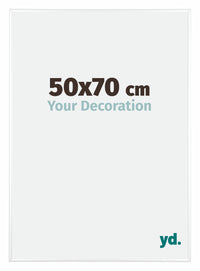 Kent Aluminium Photo Frame 50x70cm White High Gloss Front Size | Yourdecoration.com