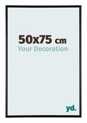 Kent Aluminium Photo Frame 50x75cm Black High Gloss Front Size | Yourdecoration.com