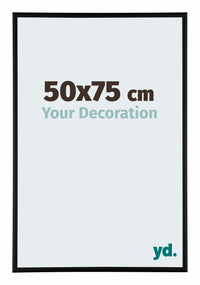 Kent Aluminium Photo Frame 50x75cm Black Matte Front Size | Yourdecoration.com