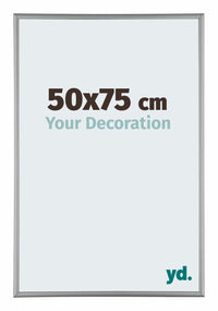 Kent Aluminium Photo Frame 50x75cm Platinum Front Size | Yourdecoration.com