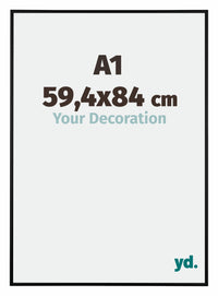 Kent Aluminium Photo Frame 59 4x84cm A1 Black Matt Front Size | Yourdecoration.com