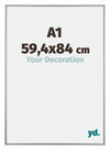 Kent Aluminium Photo Frame 59 4x84cm A1 Platinum Front Size | Yourdecoration.com
