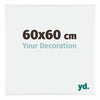 Kent Aluminium Photo Frame 60x60cm White High Gloss Front Size | Yourdecoration.com