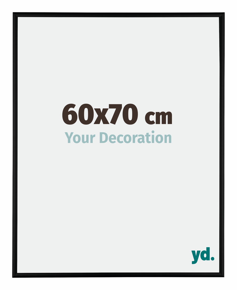 Kent Aluminium Photo Frame 60x70cm Black Matt Front Size | Yourdecoration.com