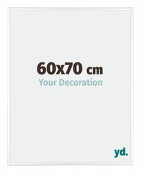 Kent Aluminium Photo Frame 60x70cm White High Gloss Front Size | Yourdecoration.com