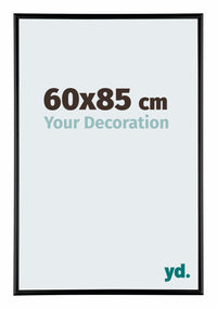 Kent Aluminium Photo Frame 60x85cm Black High Gloss Front Size | Yourdecoration.com