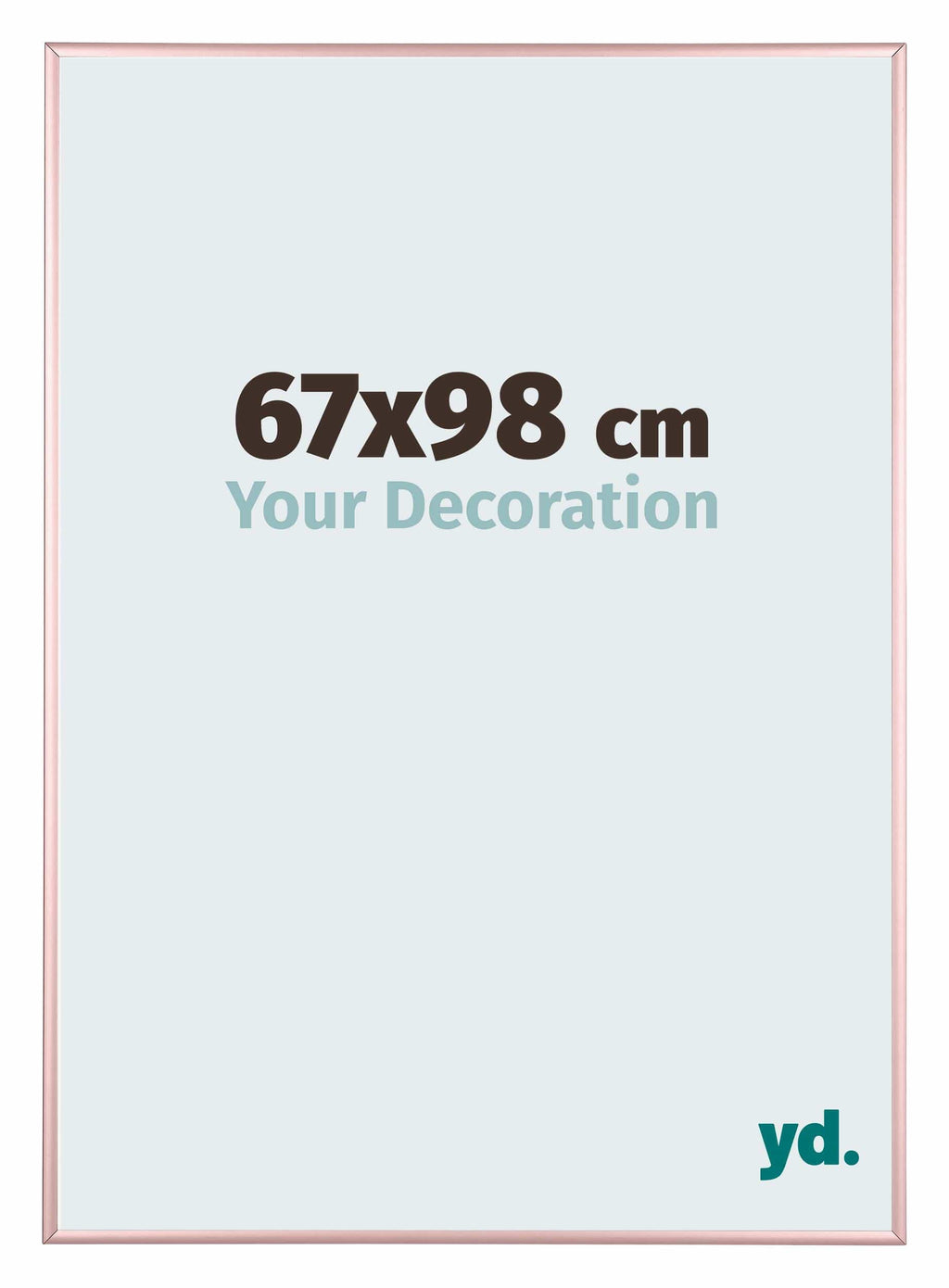 Kent Aluminium Photo Frame 67x98cm Copper Front Size | Yourdecoration.com