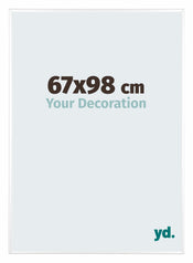 Kent Aluminium Photo Frame 67x98cm White High Gloss Front Size | Yourdecoration.com