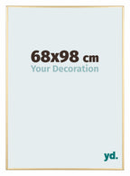 Kent Aluminium Photo Frame 68x98cm Gold Front Size | Yourdecoration.com