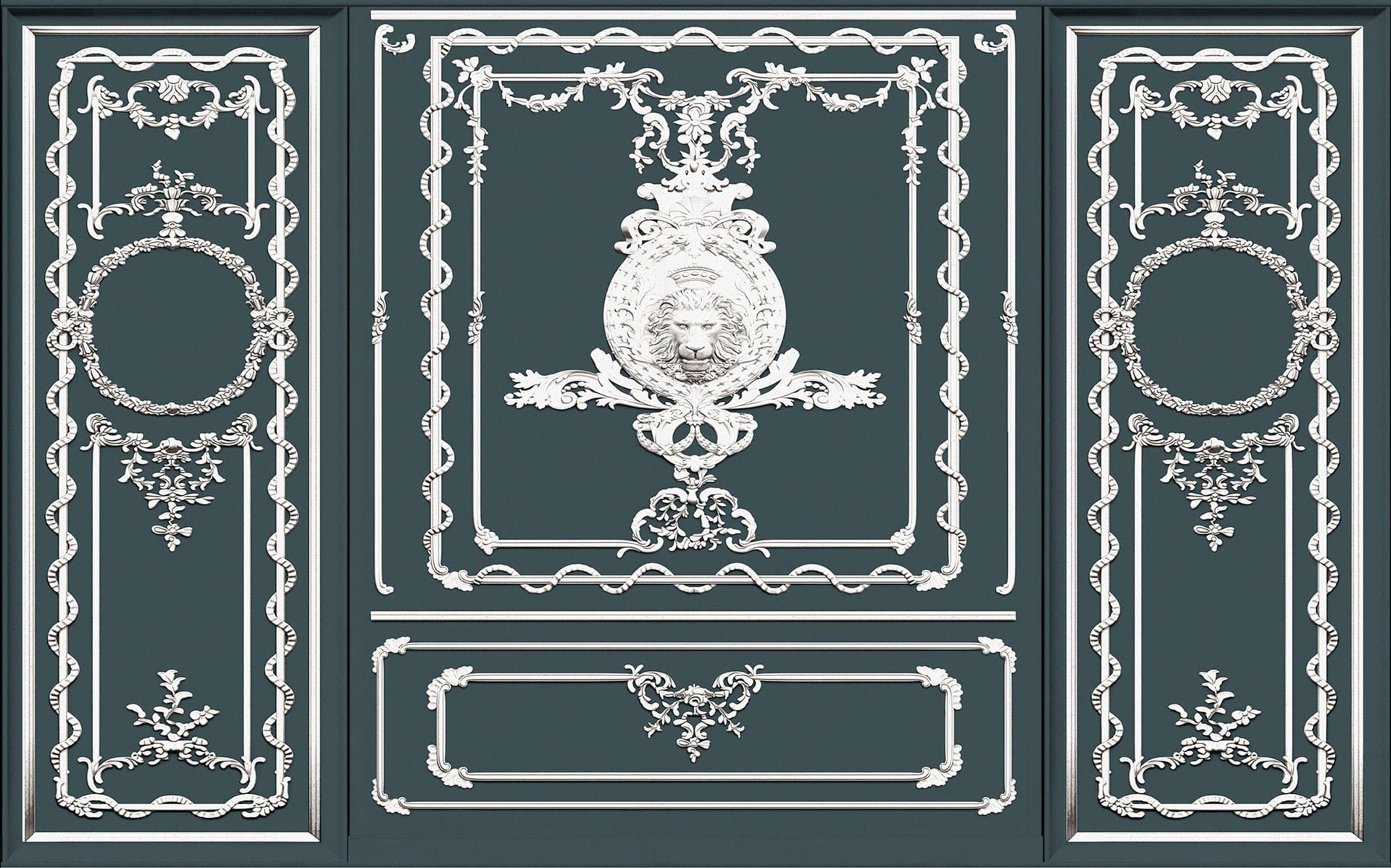 Komar Classy Castle Non Woven Wall Murals 400x250cm 4 panels | Yourdecoration.com