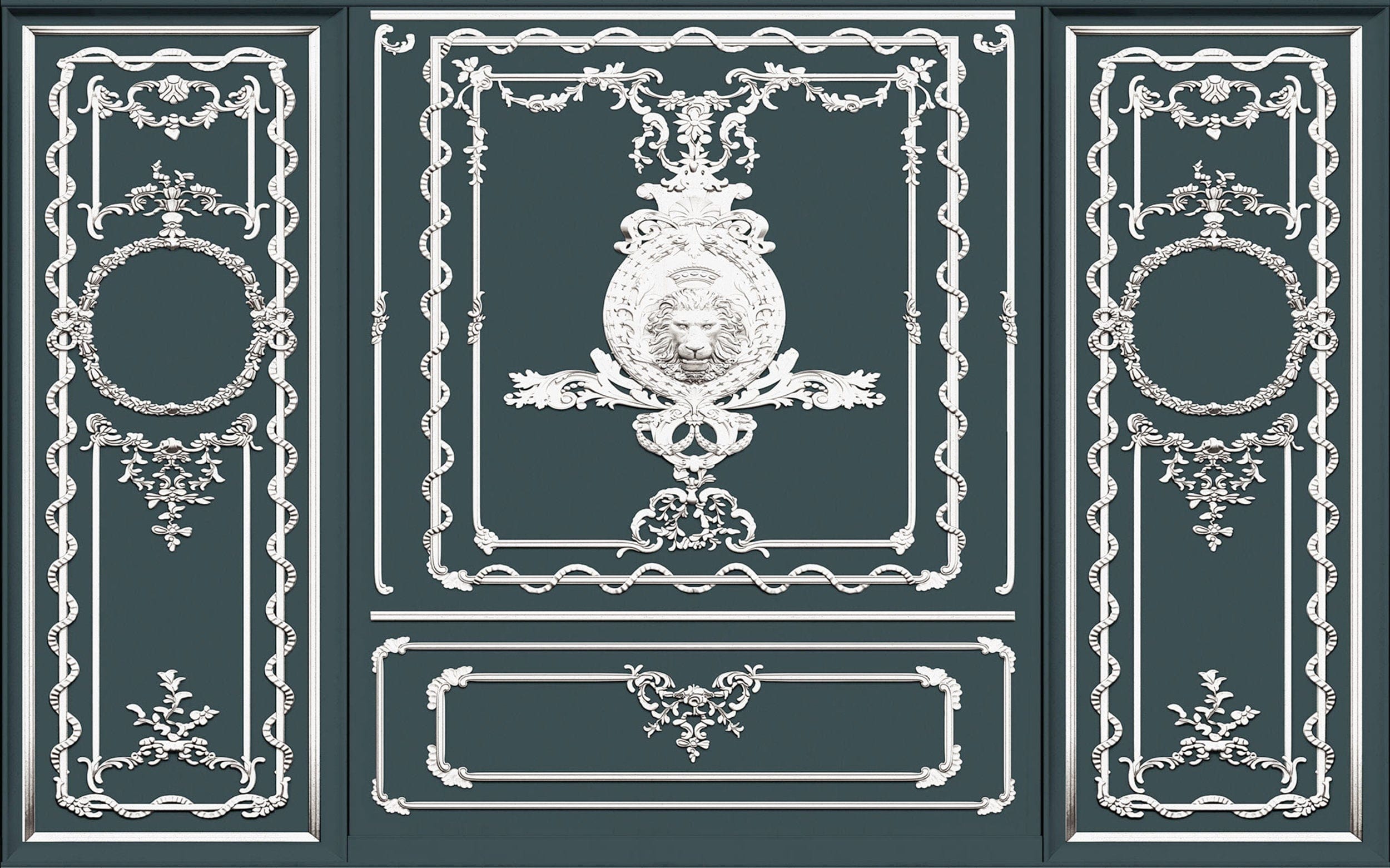 Komar Classy Castle Non Woven Wall Murals 400x250cm 4 panels | Yourdecoration.com