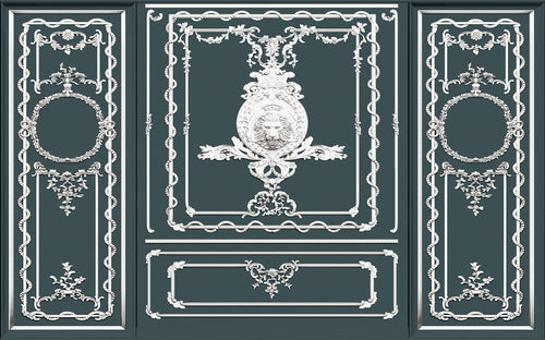 Komar Classy Castle Non Woven Wall Murals 400x250cm 4 panels | Yourdecoration.com