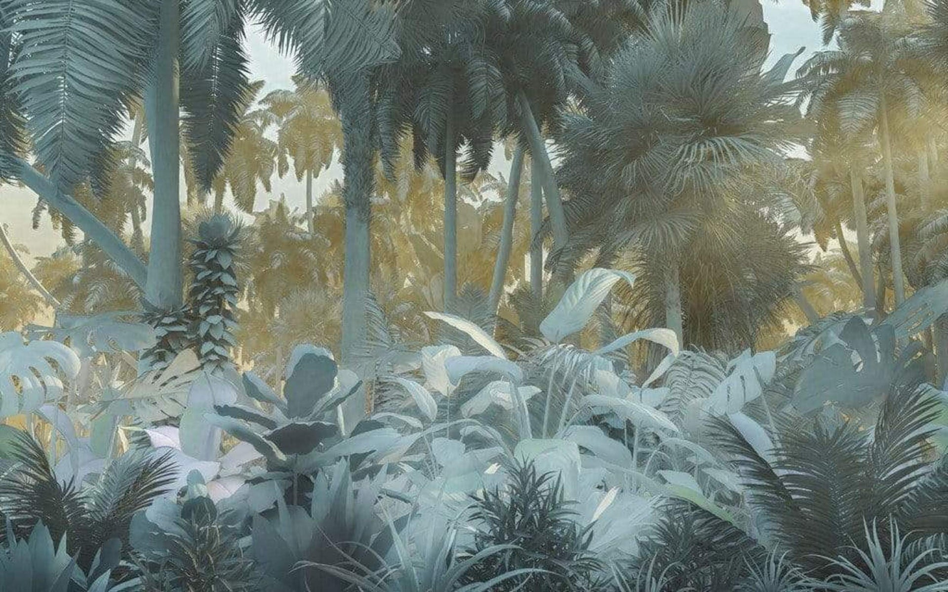 Komar Misty Jungle Non Woven Wall Mural 400x250cm 4 Panels | Yourdecoration.com