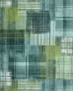 Komar Patchy Plaid Non Woven Wall Murals 200x250cm 2 panels | Yourdecoration.com