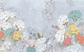 Komar Planting Peonies Non Woven Wall Murals 400x250cm 4 panels | Yourdecoration.com