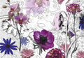 Komar Purple Wall Mural 368x254cm | Yourdecoration.com