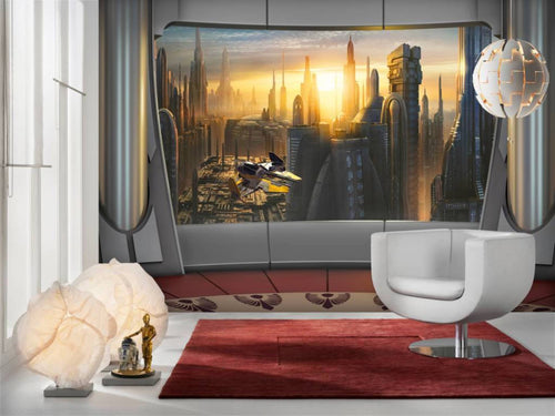 Komar Star Wars Coruscant View Wall Mural 368x254cm | Yourdecoration.com