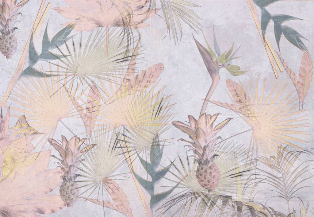 Komar Tropical Concrete Wall Mural 368x254cm | Yourdecoration.com