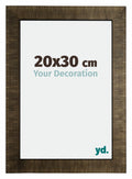 Leeds Wooden Photo Frame 20x30cm Champagne Brushed Front Size | Yourdecoration.com