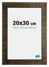 Leeds Wooden Photo Frame 20x30cm Champagne Brushed Front Size | Yourdecoration.com