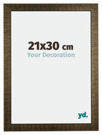 Leeds Wooden Photo Frame 21x30cm Champagne Brushed Front Size | Yourdecoration.com