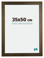 Leeds Wooden Photo Frame 35x50cm Champagne Brushed Front Size | Yourdecoration.com