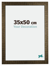 Leeds Wooden Photo Frame 35x50cm Champagne Brushed Front Size | Yourdecoration.com
