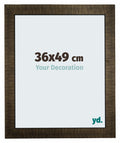 Leeds Wooden Photo Frame 36x49cm Champagne Brushed Front Size | Yourdecoration.com