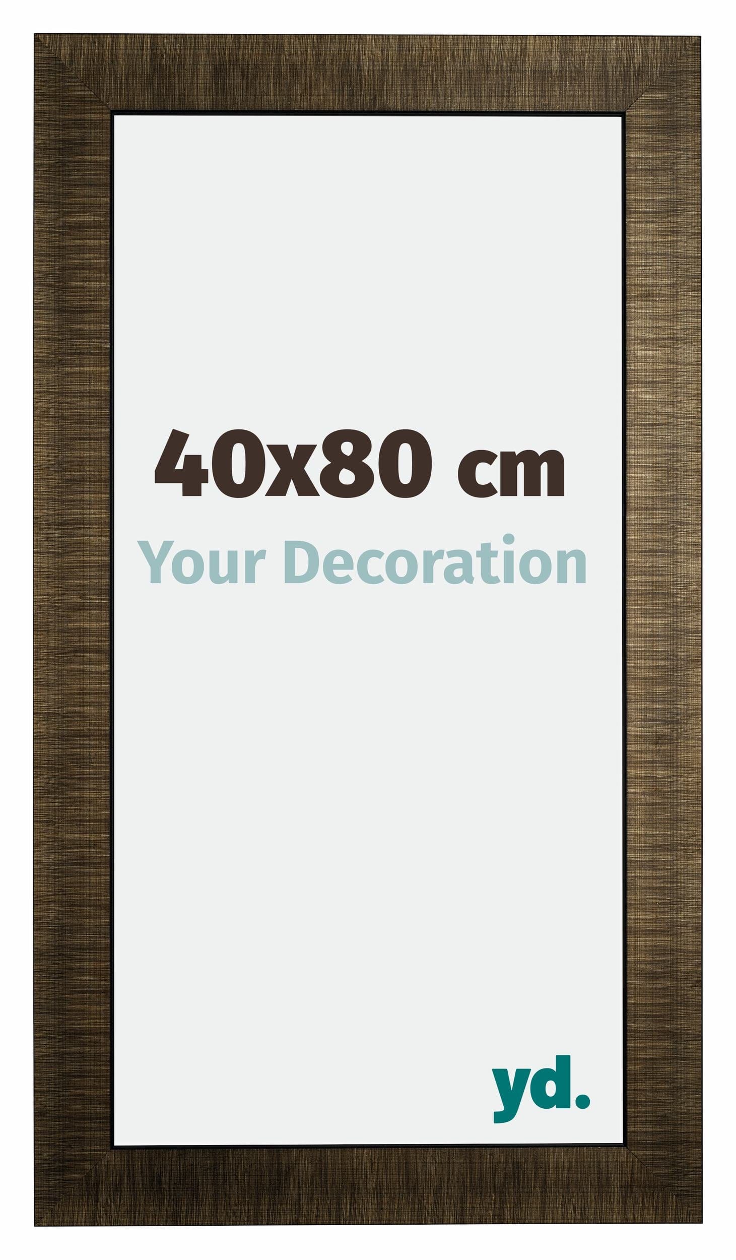 Leeds Wooden Photo Frame 40x80cm Champagne Brushed Front Size | Yourdecoration.com
