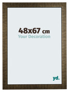 Leeds Wooden Photo Frame 48x67cm Champagne Brushed Front Size | Yourdecoration.com