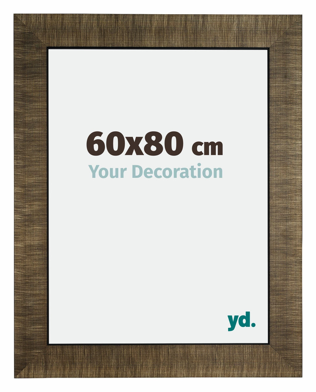 Leeds Wooden Photo Frame 60x80cm Champagne Brushed Front Size | Yourdecoration.com
