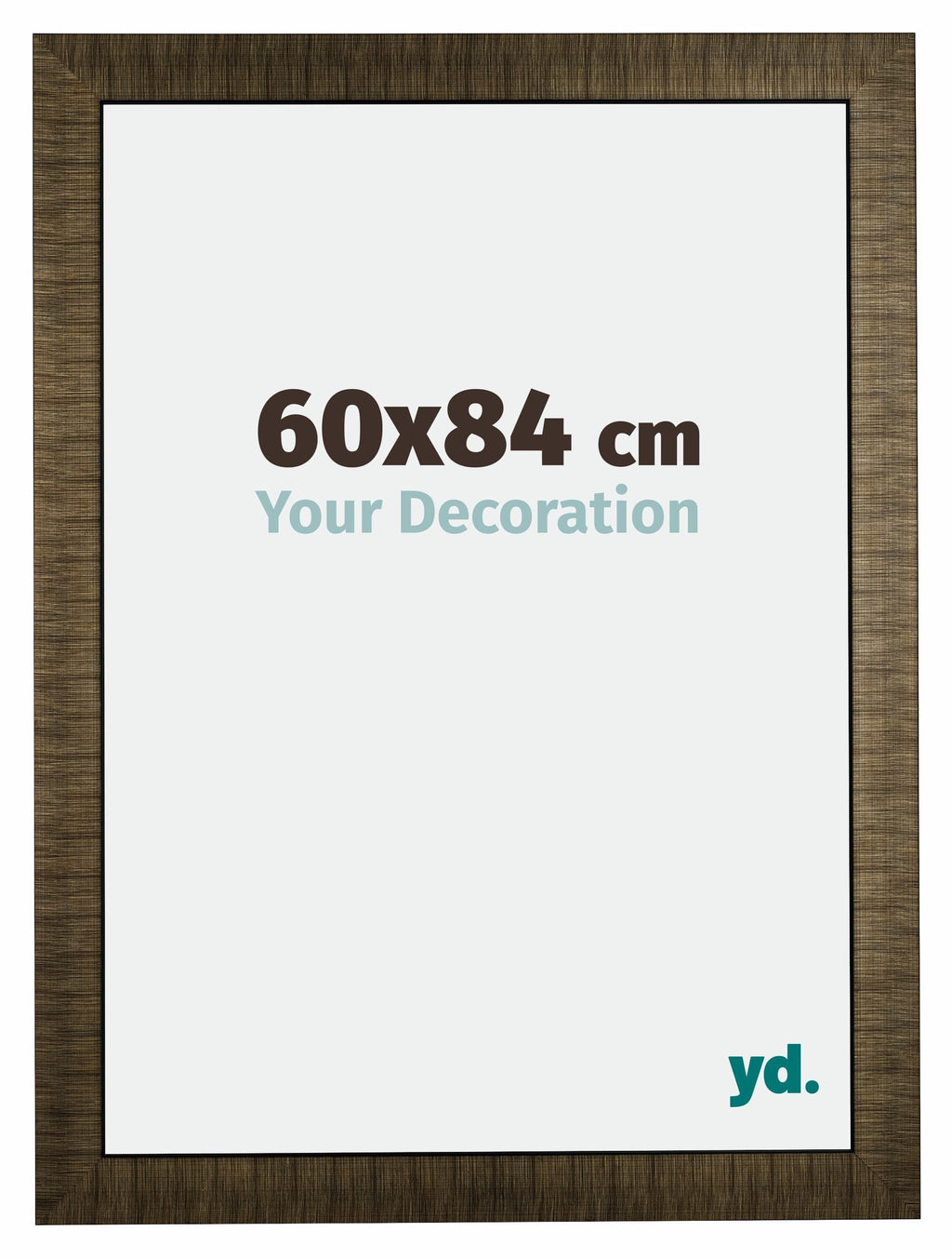 Leeds Wooden Photo Frame 60x84cm Champagne Brushed Front Size | Yourdecoration.com