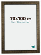 Leeds Wooden Photo Frame 70x100cm Champagne Brushed Front Size | Yourdecoration.com