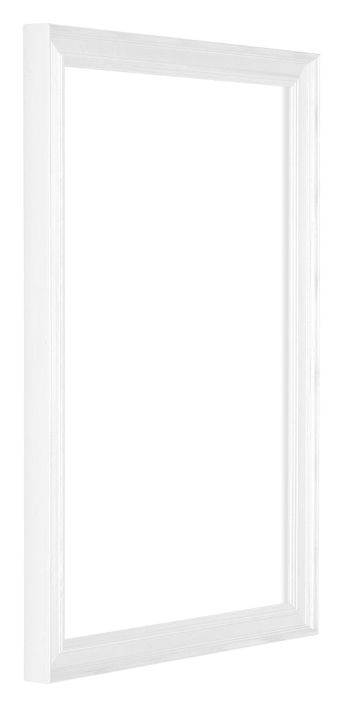 Lincoln Wood Photo Frame 20x30cm White Front Oblique | Yourdecoration.com