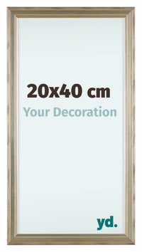 Lincoln Wood Photo Frame 20x40cm Silver Front Size | Yourdecoration.com