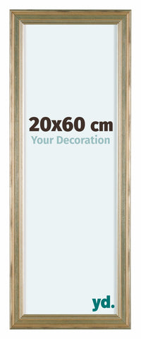 Lincoln Wood Photo Frame 20x60cm Silver Front Size | Yourdecoration.com