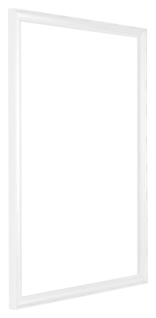 Lincoln Wood Photo Frame 21x30cm White Front Oblique | Yourdecoration.com