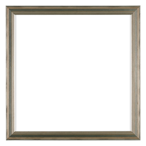 Lincoln Wood Photo Frame 25x25cm Silver Front | Yourdecoration.com