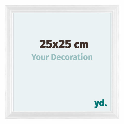 Lincoln Wood Photo Frame 25x25cm White Front Size | Yourdecoration.com