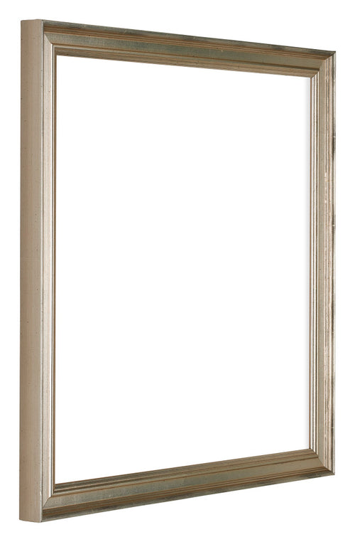 Lincoln Wood Photo Frame 30x30cm Silver Front Oblique | Yourdecoration.com