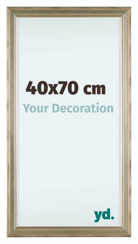 Lincoln Wood Photo Frame 40x70cm Silver Front Size | Yourdecoration.com