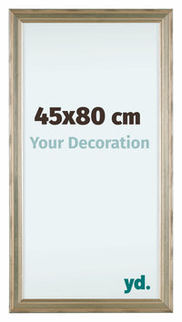 Lincoln Wood Photo Frame 45x80cm Silver Front Size | Yourdecoration.com