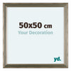 Lincoln Wood Photo Frame 50x50cm Silver Front Size | Yourdecoration.com
