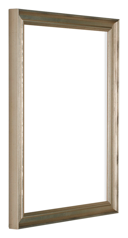 Lincoln Wood Photo Frame 60x80cm Silver Front Oblique | Yourdecoration.com