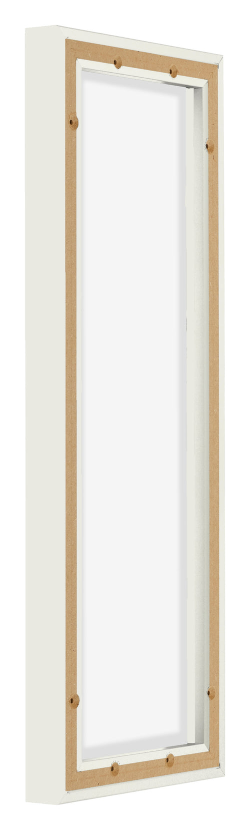 Lyon MDF Canvas Floater Frame 1 3 White Matte Back Oblique | Yourdecoration.com
