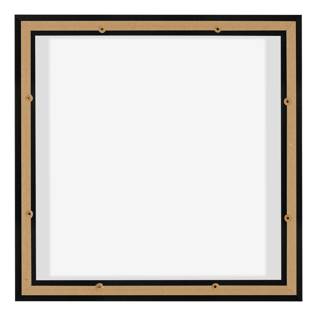 Lyon MDF Canvas Floater Frame 1 1 Black Matte Back | Yourdecoration.com